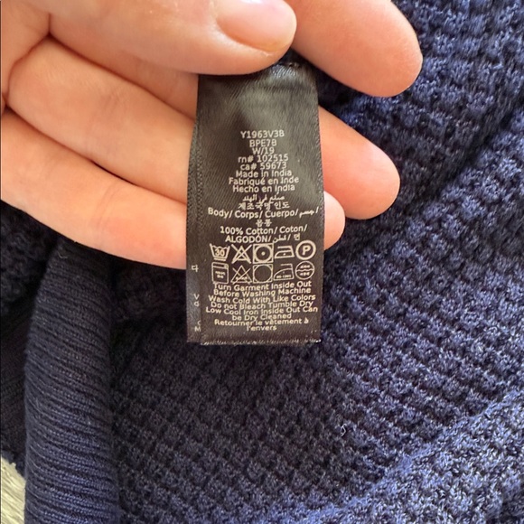John Varvatos Midnight Blue Crewneck Sweater - Picture 6 of 6